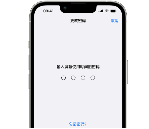 赤壁iPhone屏幕维修分享iPhone屏幕使用时间密码忘记了怎么办 