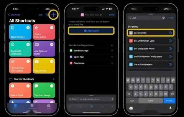 赤壁苹果14锁屏维修店分享iPhone14升级iOS16.4后如何创建锁屏快捷方式 