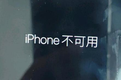 赤壁苹果服务网点分享锁屏界面显示“iPhone 不可用”如何解决 