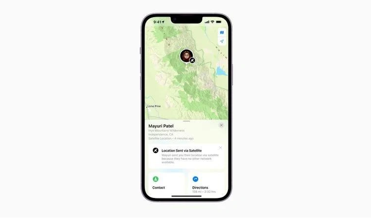 赤壁苹果14维修分享iPhone14系列中 FindMy功能通过卫星分享位置方法教程 