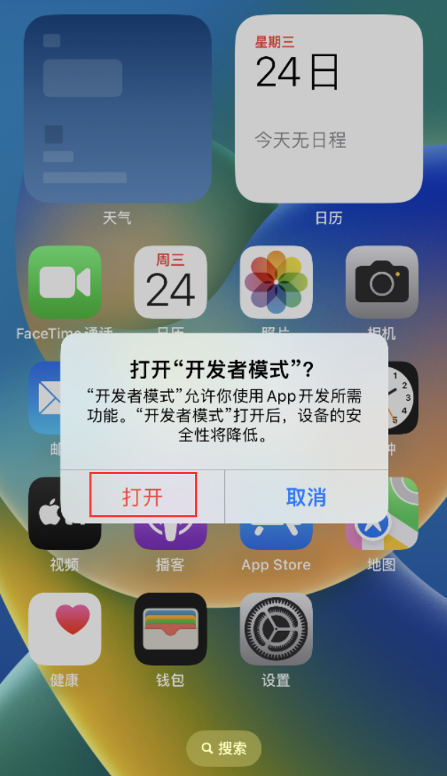 赤壁苹果手机维修分享如何打开开发者模式 