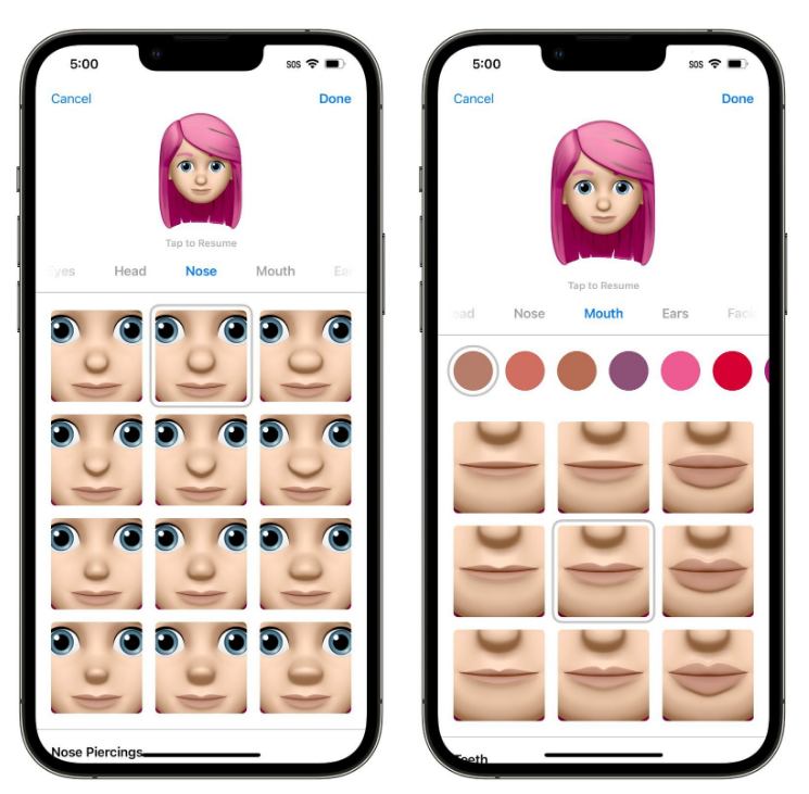 赤壁苹果手机维修分享​iOS 16中的拟我表情有了哪些变化和升级 