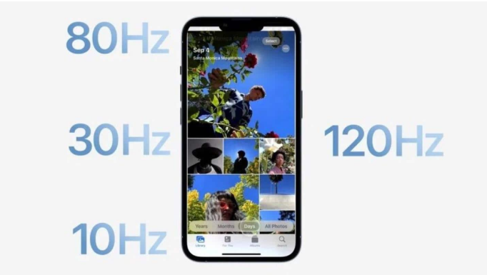 赤壁苹果14维修分享iPhone 14有高刷吗 