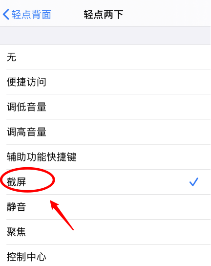 赤壁苹果手机维修分享iPhone12如何启用双击截屏 